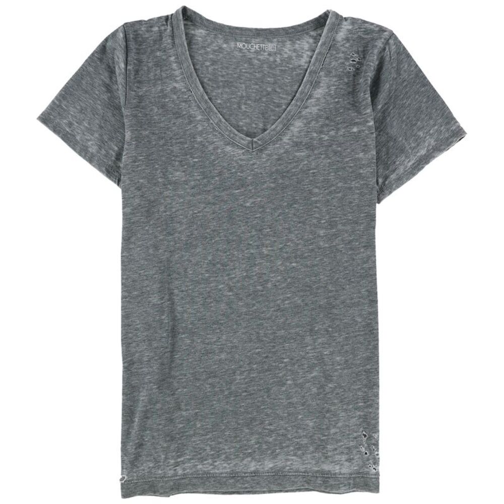 Mouchette Womens Distressed Basic T-Shirt, NWT